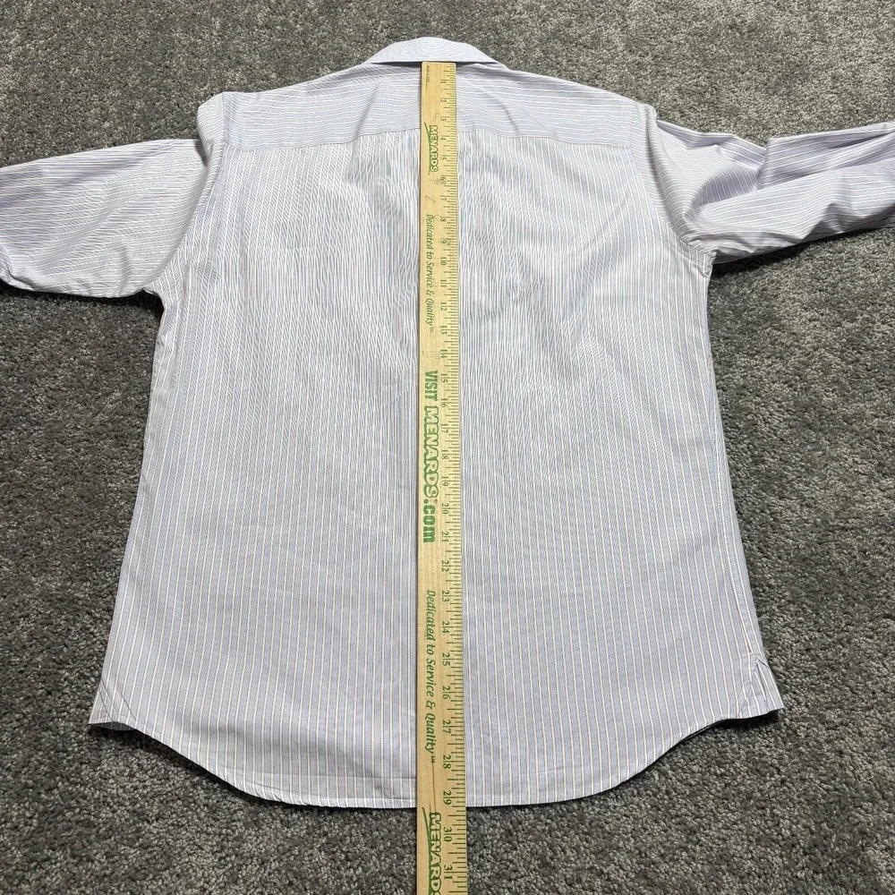 Peter Manning Shirt Men's Size 4 16.5/33 Blue Red Striped Five Eight New York